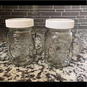 Mason Glass Jar Salt & Pepper Shakers